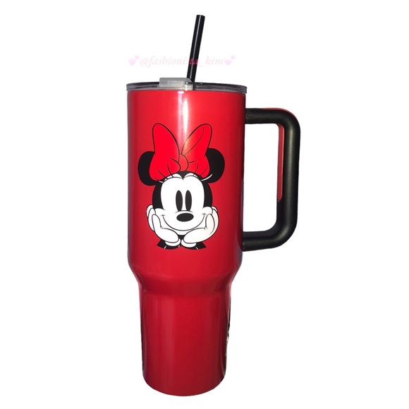 Red Minnie Mouse Tumbler insulated cup 40oz - Picture 5 of 8